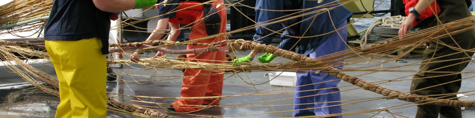 Alcuni lavoratori in abiti di sicurezza
